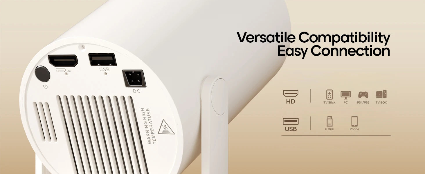 Kompaktowy Projektor Domowy LED HD