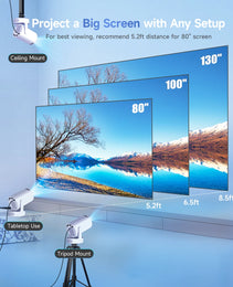 Kompaktowy Projektor Domowy LED HD