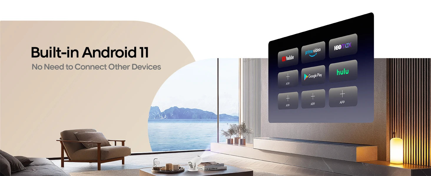 Kompaktowy Projektor Domowy LED HD