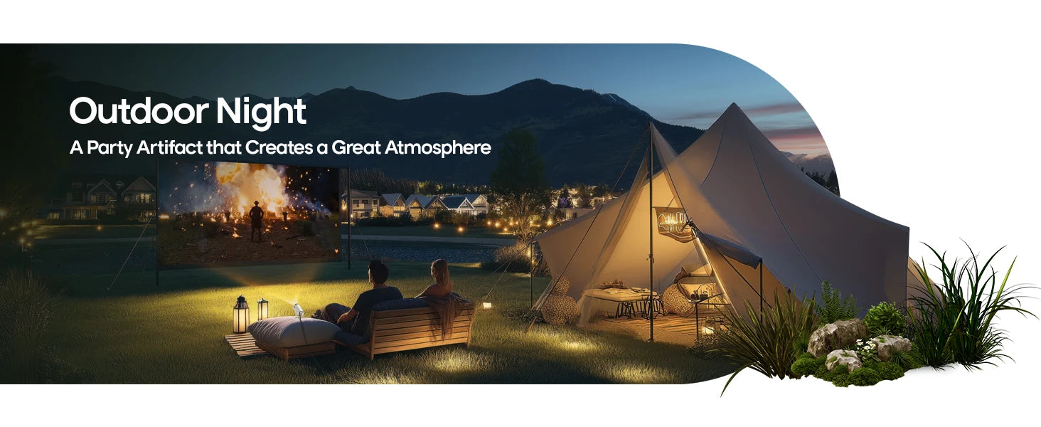 Kompaktowy Projektor Domowy LED HD